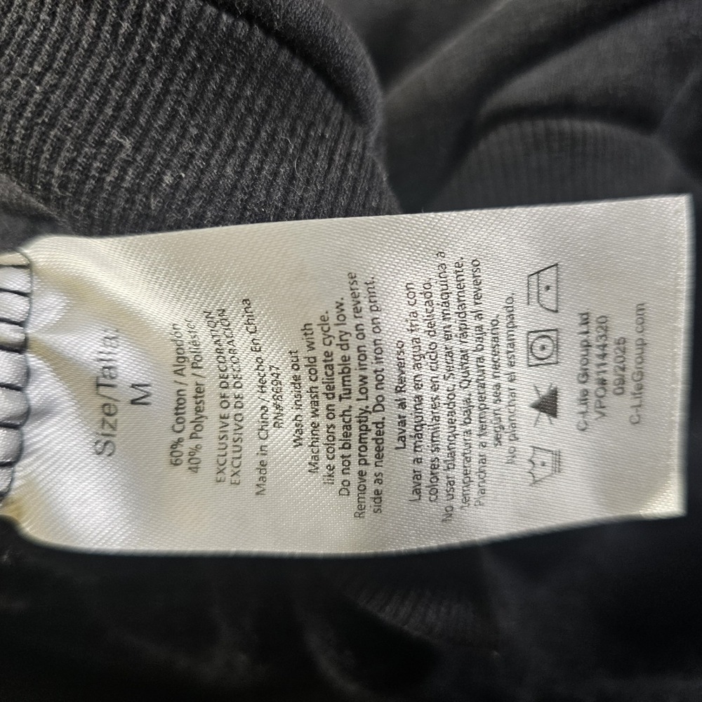 NWT Von Dutch Moto Flame Hoodie Dark Gray Graphic Logo Pullover Sz Med A6 - Picture 11 of 11